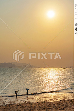 Baicheng Beach at sunset 50570676