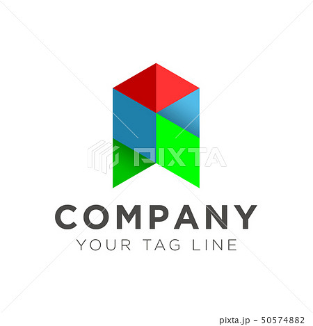illustration of the arrow logo in blue and green illustration of the arrow logo in blue and green 50574882