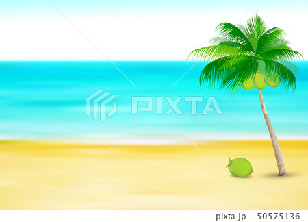 海 夏 風景 背景のイラスト素材
