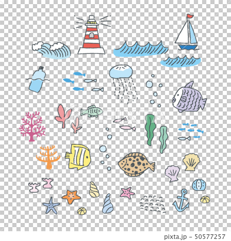 An illustration of the sea _ colored 50577257