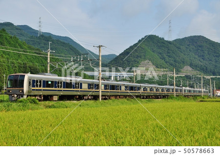 福知山線、藍本・草野駅間を走る快速列車（115系） 50578663