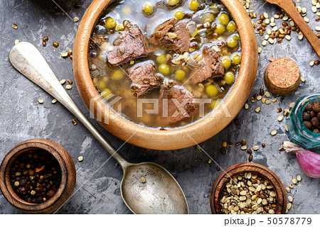 Traditional Peruvian chicken soup Traditional Peruvian chicken soup 50578779