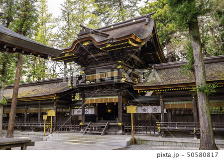 長野県諏訪郡 諏訪大社 下社春宮 拝殿 長野県諏訪郡 諏訪大社 下社春宮 拝殿 50580817