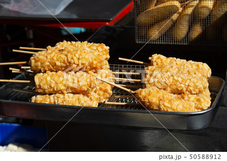Barbecue on Street food ,Taipei ,Taiwan 50588912