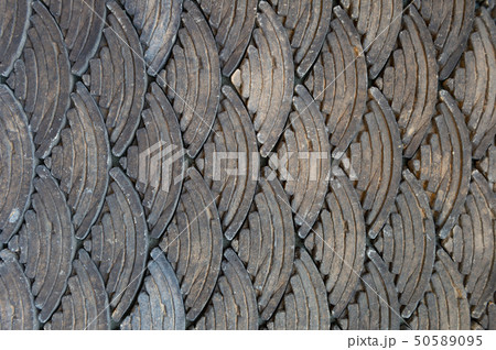Sand art, Japanese Style Wave Pattern.の写真素材 [50589095] - PIXTA