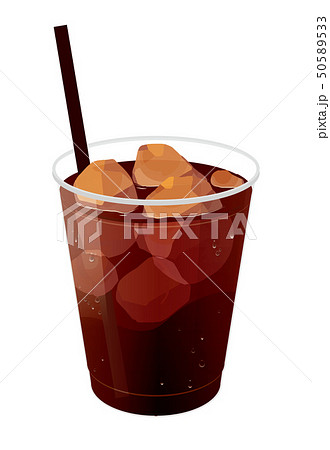 アイスコーヒーのイラスト素材 50589533 Pixta
