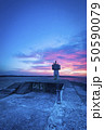 Lighthouse at sunset 50590079