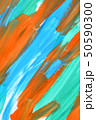 abstract background strokes of paint blue, orange and green 50590300