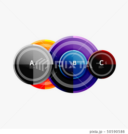 Colorful glossy circles background Colorful glossy circles background 50590586