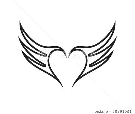 Wing black Logo Template vector illustration Wing black Logo Template vector illustration 50591031