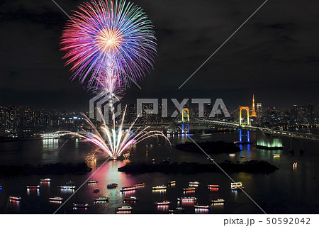【日本・東京】お台場の花火イメージ 50592042