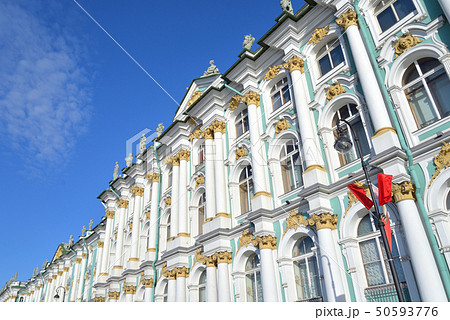 Fragment facade of Winter Palace in Saint Fragment facade of Winter Palace in Saint 50593776