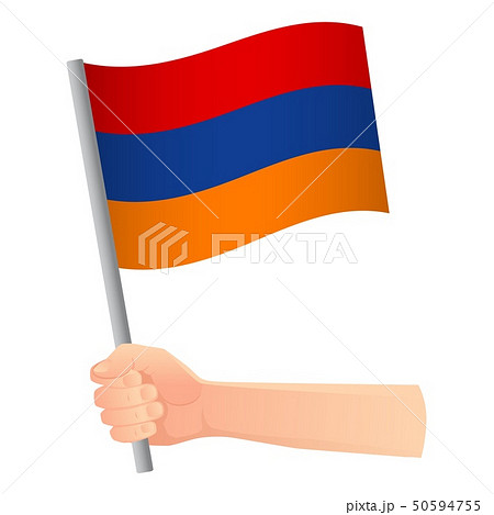 armenia flag in hand armenia flag in hand 50594755