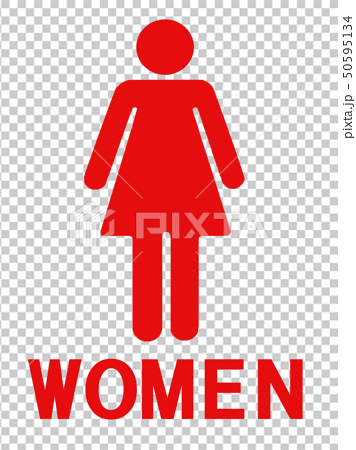 性別マーク 女性マーク アイコン Women トイレ 女性用 更衣室のイラスト素材