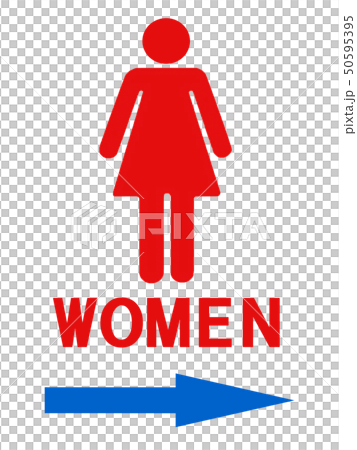 案内 女性 マーク 右 案内 女性 マーク 右 50595395