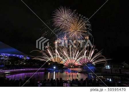 八景島シーパラダイス 花火シンフォニアの写真素材