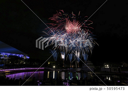 八景島シーパラダイス 花火シンフォニアの写真素材