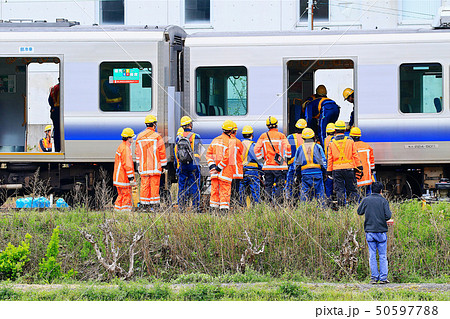 JR Train Derailment Japan 2019西日本紀勢線御坊駅列車脱線事故現場64 50597788