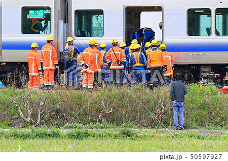 JR Train Derailment Japan 2019西日本紀勢線御坊駅列車脱線事故現場65 50597927