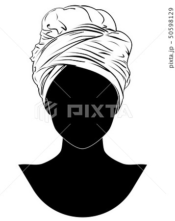 African Style Turbanのイラスト素材