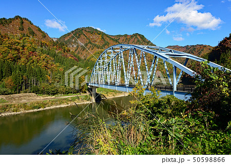 鉄道の旅 只見線 水沼橋 鉄道の旅 只見線 水沼橋 50598866