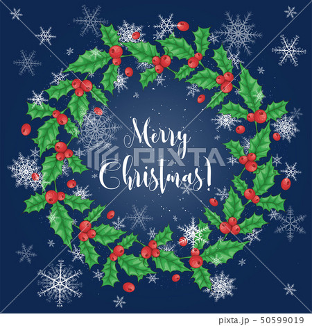 Set of Christmas decorations. Vector illustration 50599019