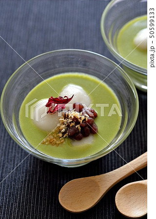 冷製抹茶ココナッツぜんざい 冷製抹茶ココナッツぜんざい 50599133