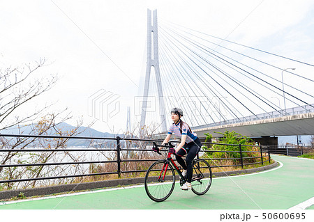 尾道 しまなみ街道 ロードバイク 多々羅大橋 尾道 しまなみ街道 ロードバイク 多々羅大橋 50600695