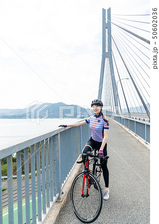 尾道 しまなみ街道 ロードバイク 多々羅大橋 尾道 しまなみ街道 ロードバイク 多々羅大橋 50602036