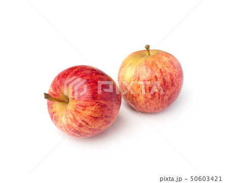 Fresh red apples isolated on white background 50603421
