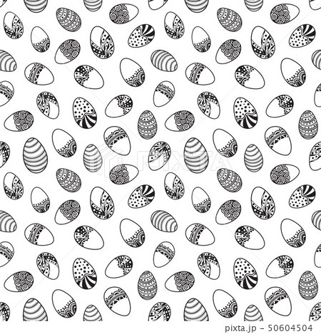 Seamless pattern with easter eggs Seamless pattern with easter eggs 50604504