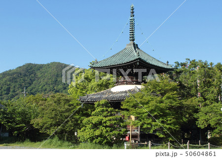京都　清凉寺　多宝塔 50604861
