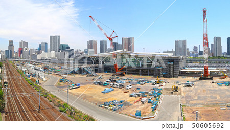 工事中の高輪ゲートウェイ駅（2019年5月） 50605692