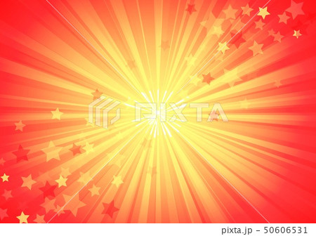 Red radiation and stars background - Stock Illustration [50606531] - PIXTA