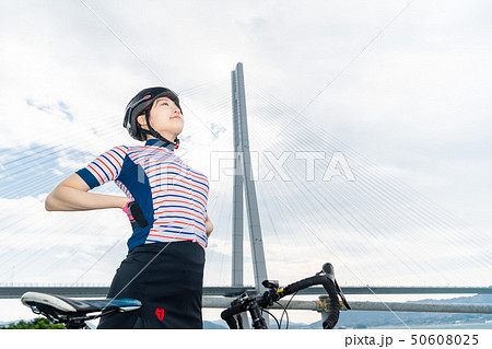尾道 しまなみ街道 ロードバイク 多々羅大橋 尾道 しまなみ街道 ロードバイク 多々羅大橋 50608025