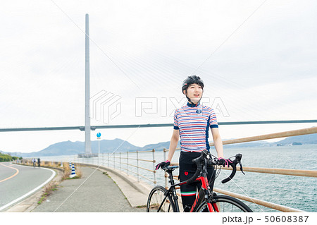 尾道 しまなみ街道 ロードバイク 多々羅大橋 尾道 しまなみ街道 ロードバイク 多々羅大橋 50608387
