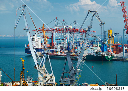 Industrial port in Odessa, Ukraine, May 4, 2019 Industrial port in Odessa, Ukraine, May 4, 2019 50608813