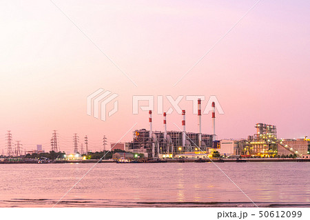 Power plant during the evening 50612099