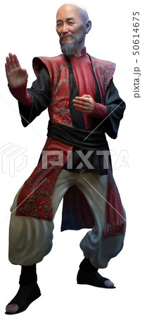 Martial arts expert 3D illustration 50614675