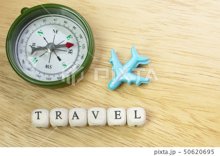 The travel  wood cube close up image  for travel 50620695