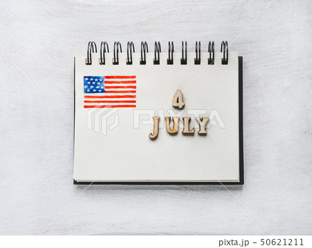 Beautiful and bright card for Independence Day 50621211