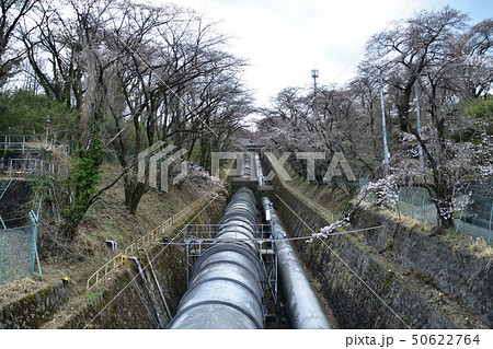 水力発電所の水圧鉄管 50622764