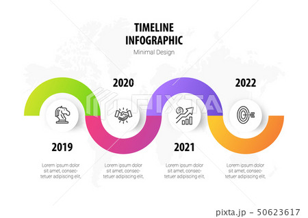 timeline minimal infographic template 50623617