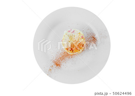 Salad with crab meat spicy, white isolated 50624496