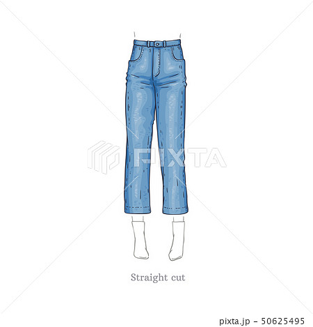 Womens Clothing Jeans Straight-leg jeans Trussardi Denim Trousers in Blue 