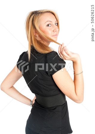 portrait of a beautiful blonde woman 50626215