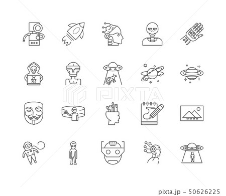 Fictioin and nonfiction line icons, signs, vector set, outline illustration concept  50626225
