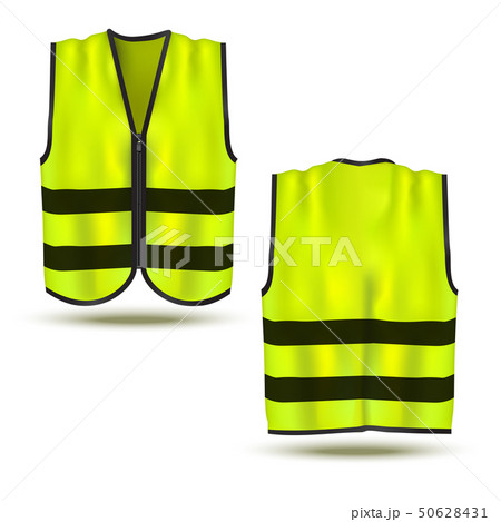 Realistic 3d Detailed Safety Vest Set. Vector 50628431