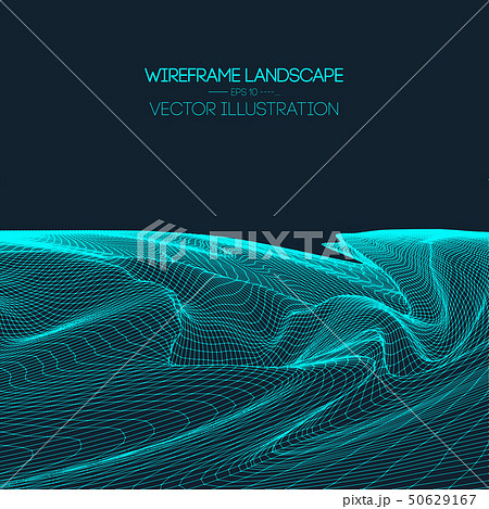 Retro background futuristic landscape 1980s style. Digital retro landscape cyber surface. 80s party Retro background futuristic landscape 1980s style. Digital retro landscape cyber surface. 80s party 50629167