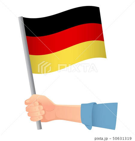 Germany flag in hand 50631319
